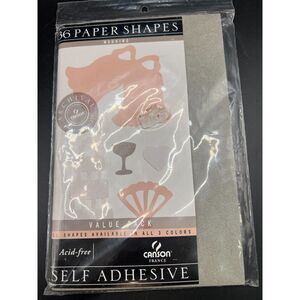Canson France Wedding Paper Shapes – 36 Self-Adhesive Acid-Free Embellishments